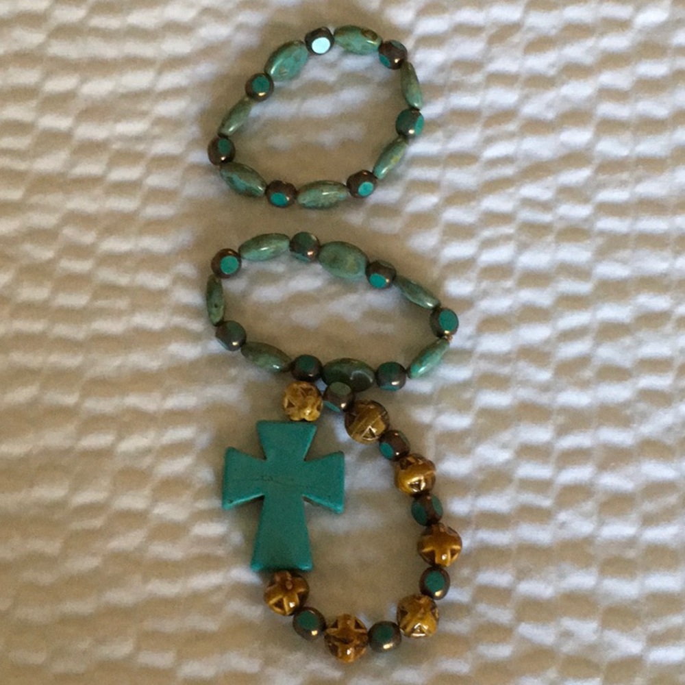 Turquoise Cross Set